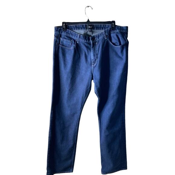 Paige DOHENY Denim Jeans Mens 40 Straight Leg Dark Wash Blue Casual Streetwear - Picture 1 of 9